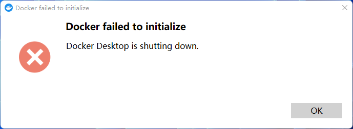 Windows 下 Docker 无法初始化