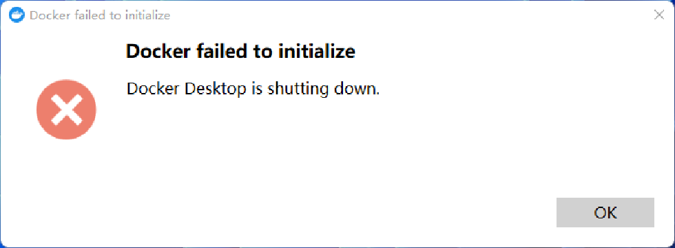 Windows 下 Docker 无法初始化